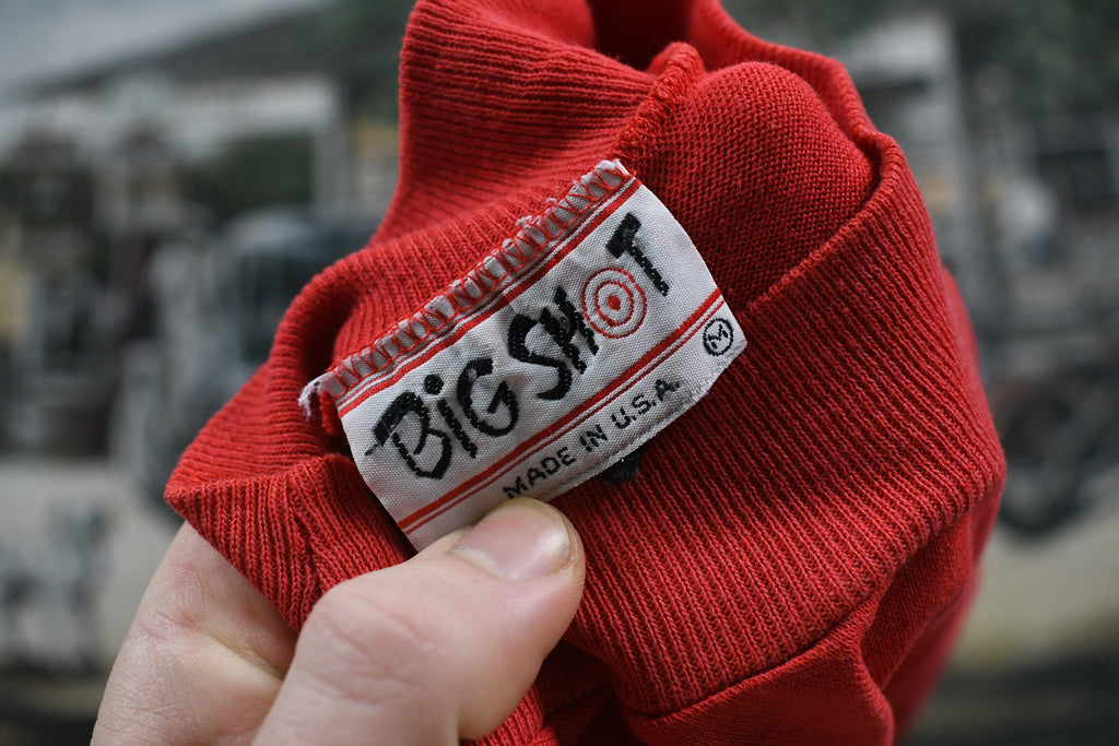 Vintage 1990s Big Shot Blank Red Pocket T Shirt