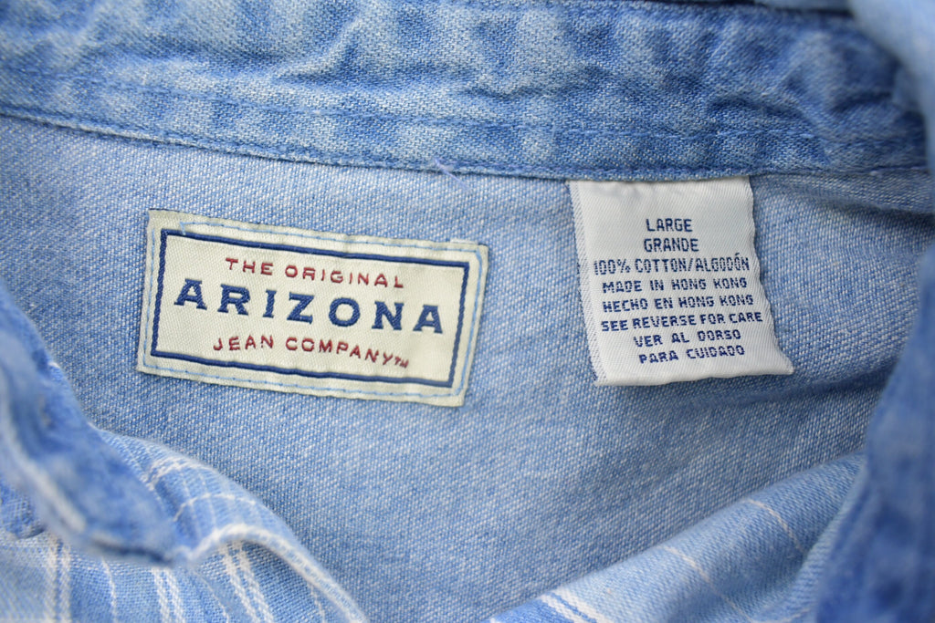 Vintage 1990s Arizona Jean Company Denim Button Up Shirt