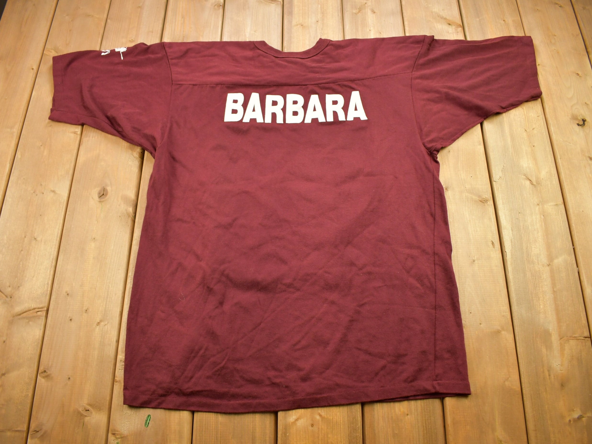 Vintage 1989 Kings Park Barbara Football Jersey Style Champion T Shirt