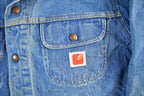 Vintage 80s GWG Denim Trucker Jacket - Faded Blue Workwear