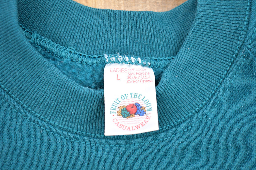 Vintage 1990s Ladies Fruit Of The Loom Crewneck Sweatshirt