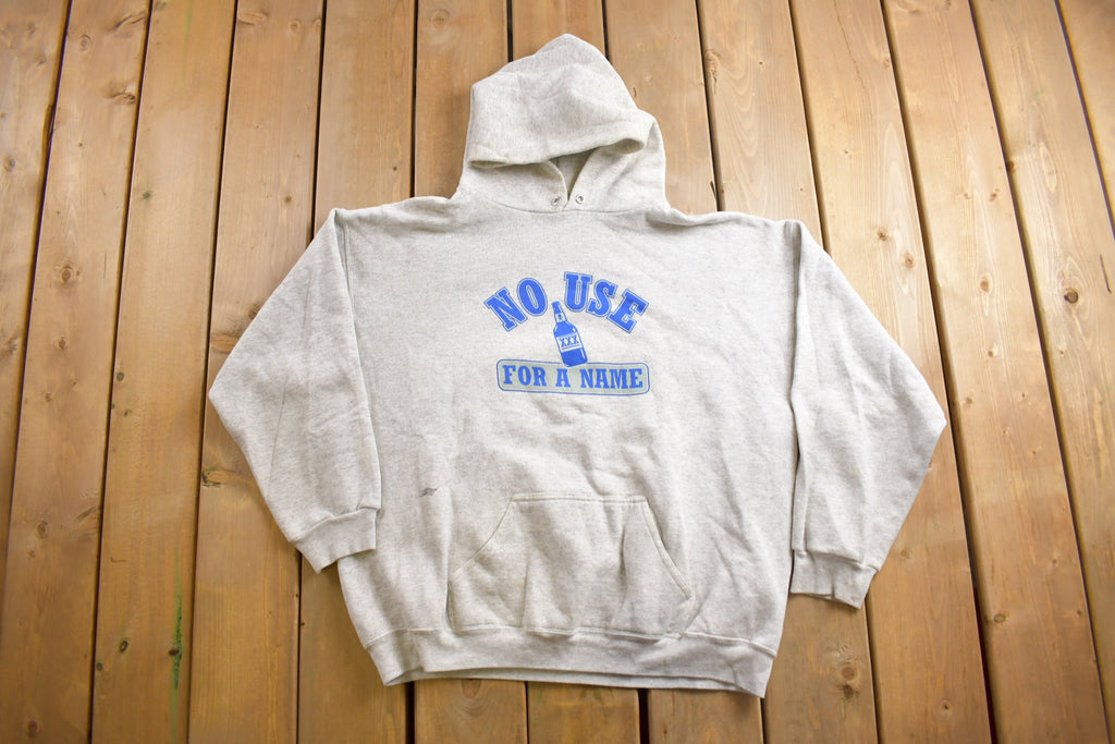 Vintage 1990s Beer Parody Tultex Graphic Hoodie