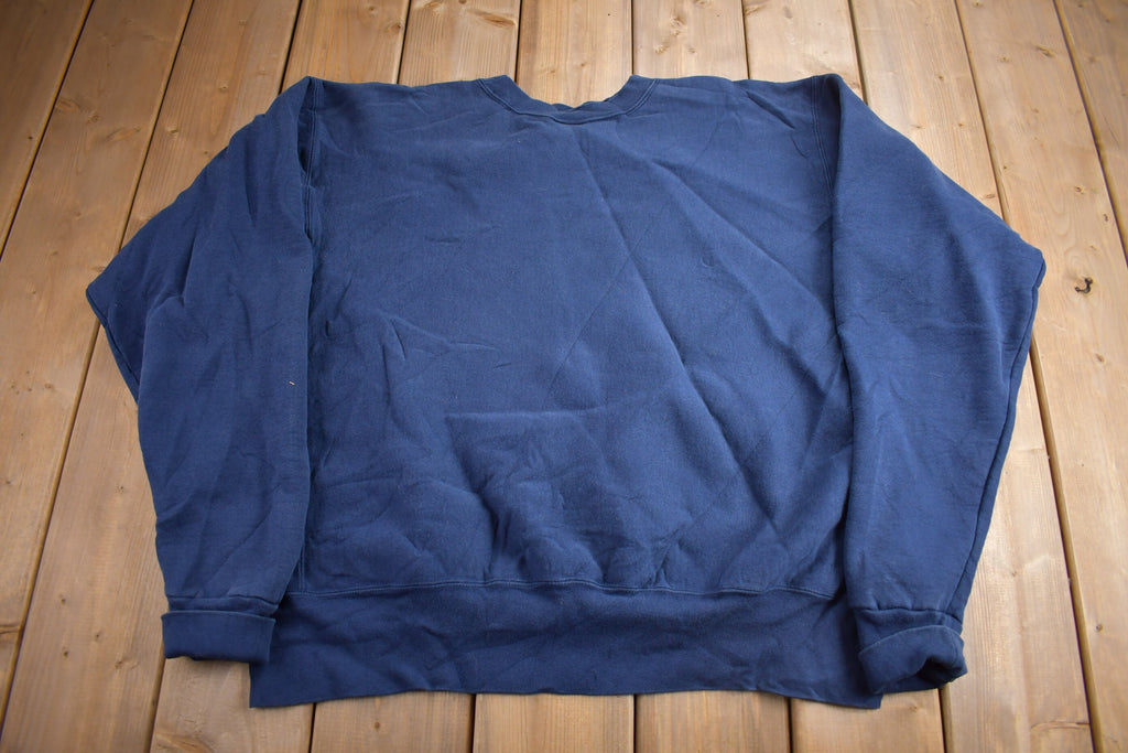 Vintage 1990s Duke University Collegiate Crewneck  Made In USA  NCAA Sweatshirt  Sportswear  Americana  Distressed