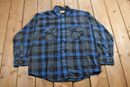 Vintage 1990s Northwest Territory Plaid Flannel Button Up Shirt
