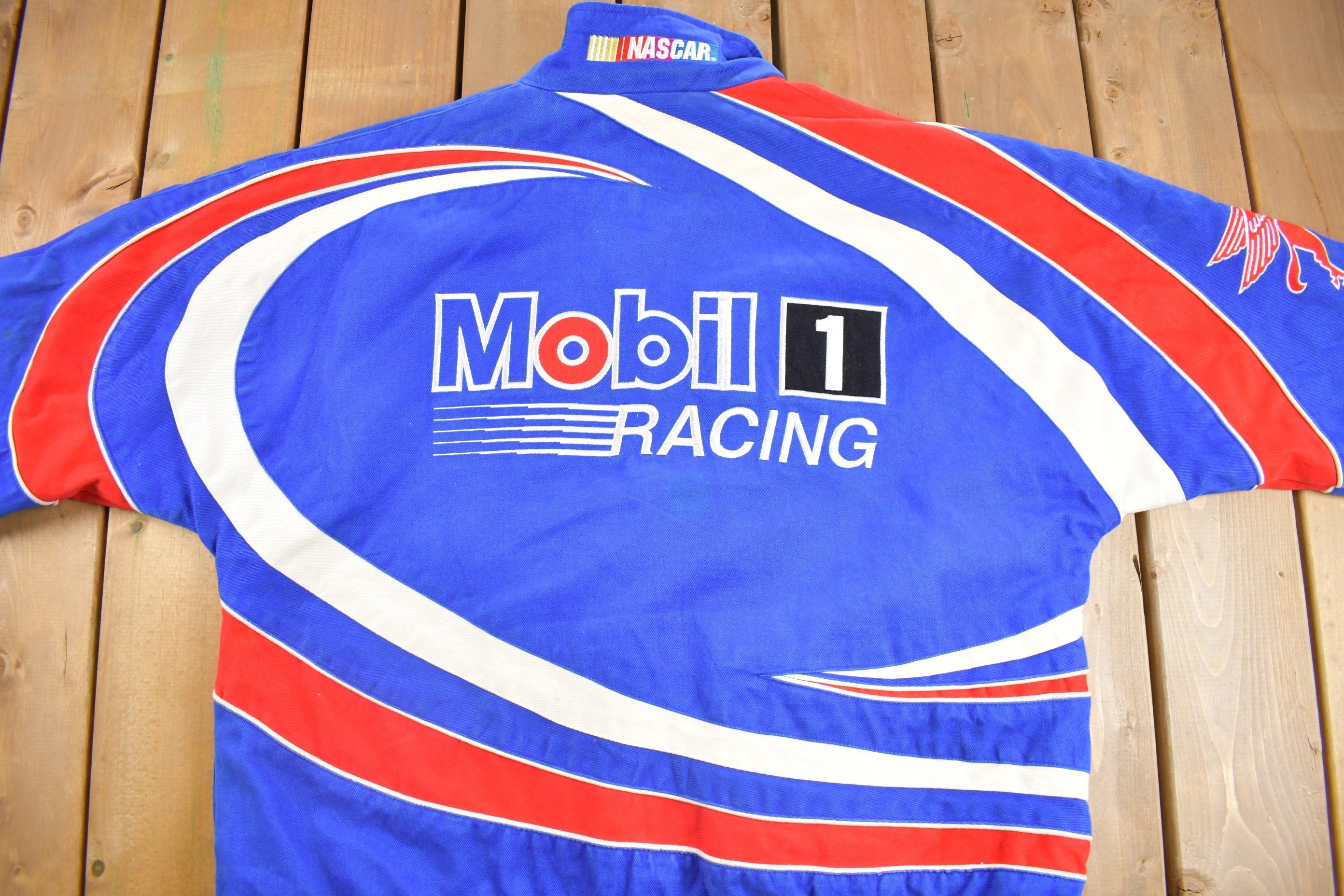 Vintage 1990s Mobil 1 Racing Nascar Jacket