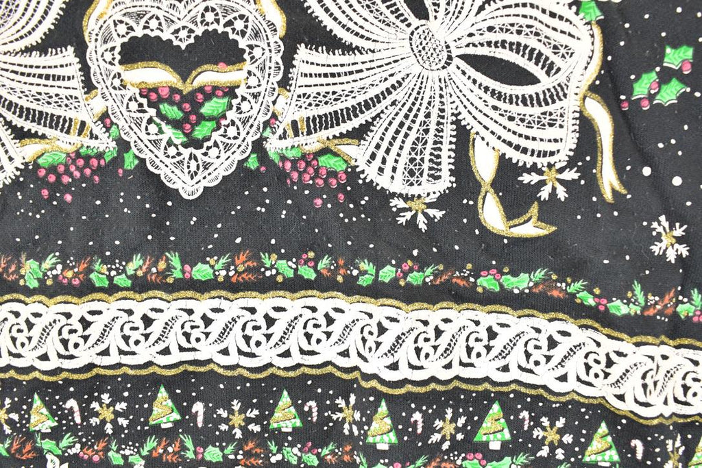 Vintage 1990s Nutcracker Big Bells Christmas Turtleneck Sweatshirt Women's XXL