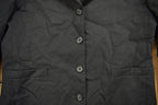 Vintage 1990s Black Lined Trench Coat