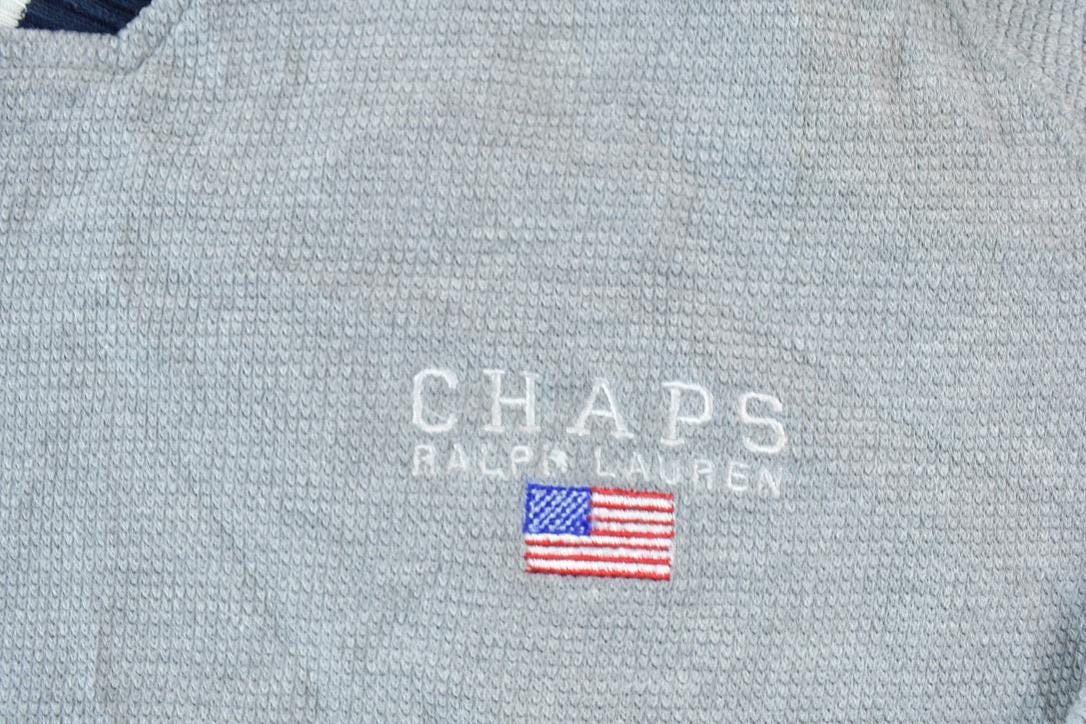 Vintage 1990s Chaps Ralph Lauren Embroidered Logo Crewneck Sweatshirt / 90s Crewneck / Streetwear / Embroidered