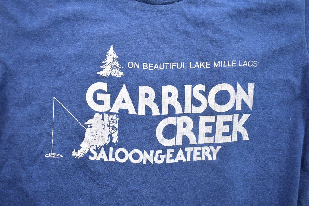 Vintage 1990s Lake Mille Lacs Garrison Creek Saloon & Eatery Souvenir T Shirt