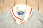 Vintage 1990s Polo Ralph Wool Shawl Collar Knitted Sweater