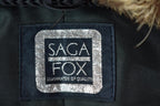 Vintage 1980s Grey Fox Mid Length Fur Coat Saga Fox Made In USA