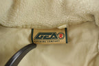 Vintage 1990s GEAR Fishing Theme Embroidered Quarter Zip Fleece Sweater