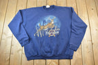 Vintage 1990s Outdoor Gear Field Guide Deer Outdoorsman Crewneck Sweatshirt