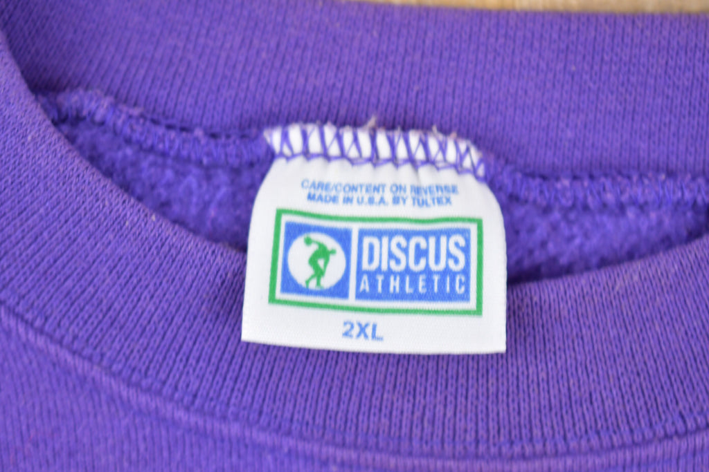 Vintage 1990s Jackson Football Crewneck Sweatshirt  90s Crewneck  Made In USA  Essential  Streetwear  90s  Discus Athletic