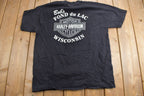 Vintage 1998 Bob's Fond Du Lac Harley Davidson Wisconsin Graphic T-Shirt