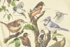 Vintage Y2K Wild Cotton Bird Family Tree Souvenir Travel T-Shirt Women's L