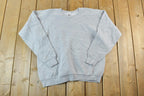 Vintage 1990s FOTL Blank Heather Grey Crewneck Sweatshirt