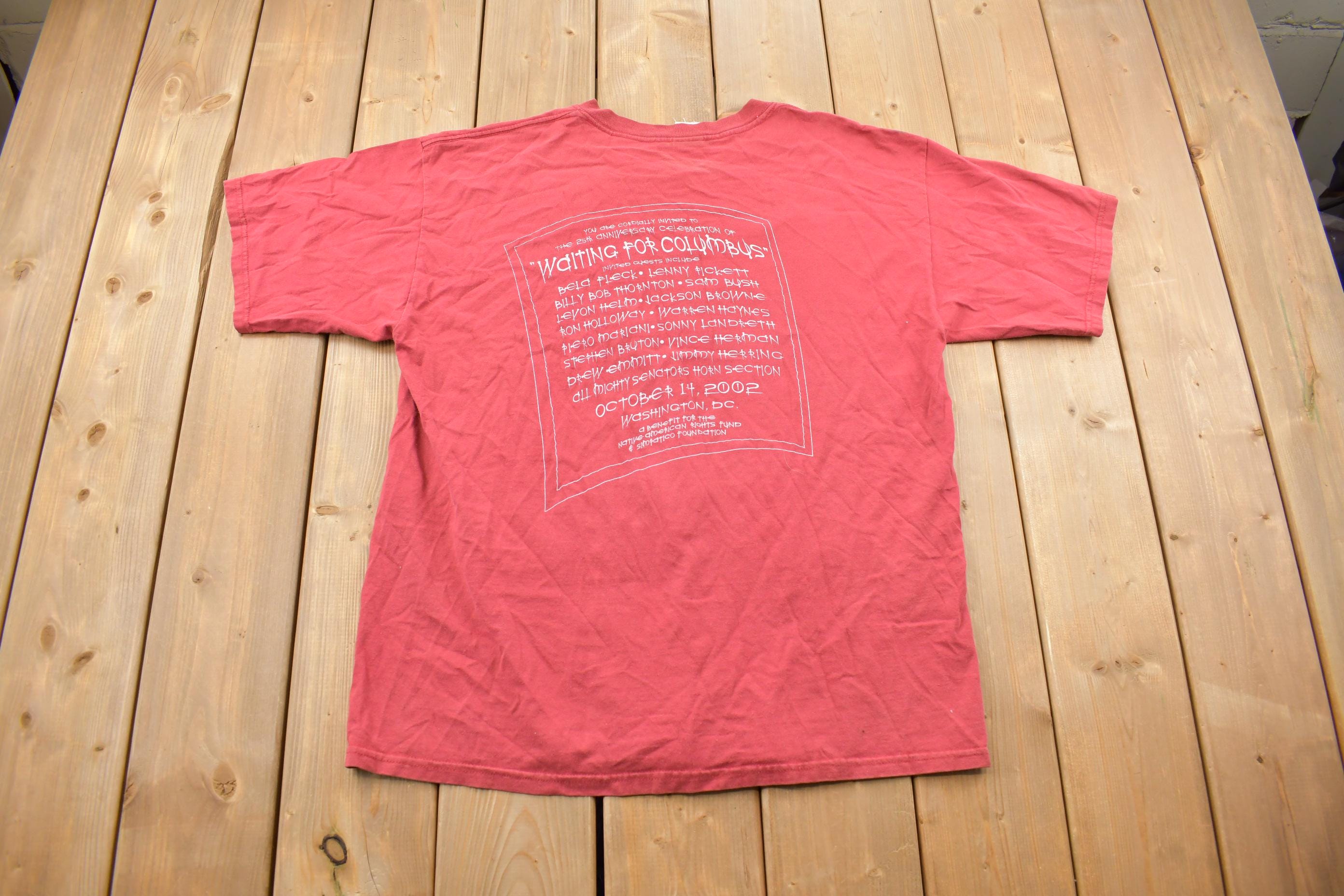 Vintage 2001 Waiting For Columbus Graphic T-Shirt