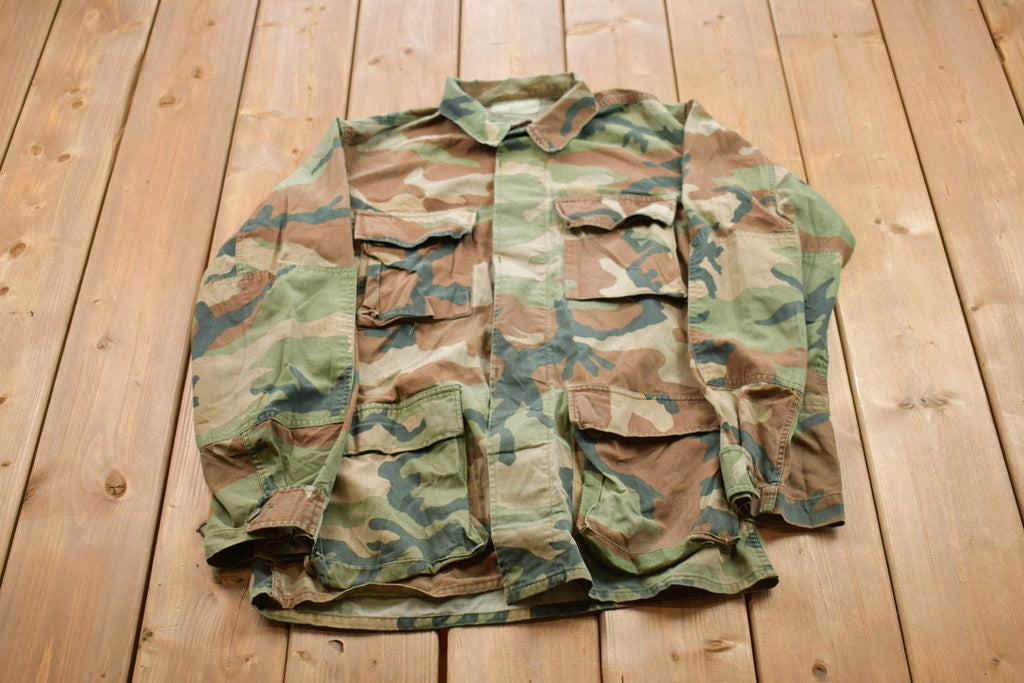 Vintage Military Button Up Shirt