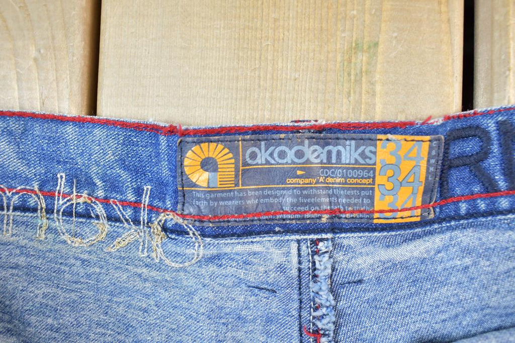 Vintage 1990s Akademiks Denim Jeans Size 34 x 34