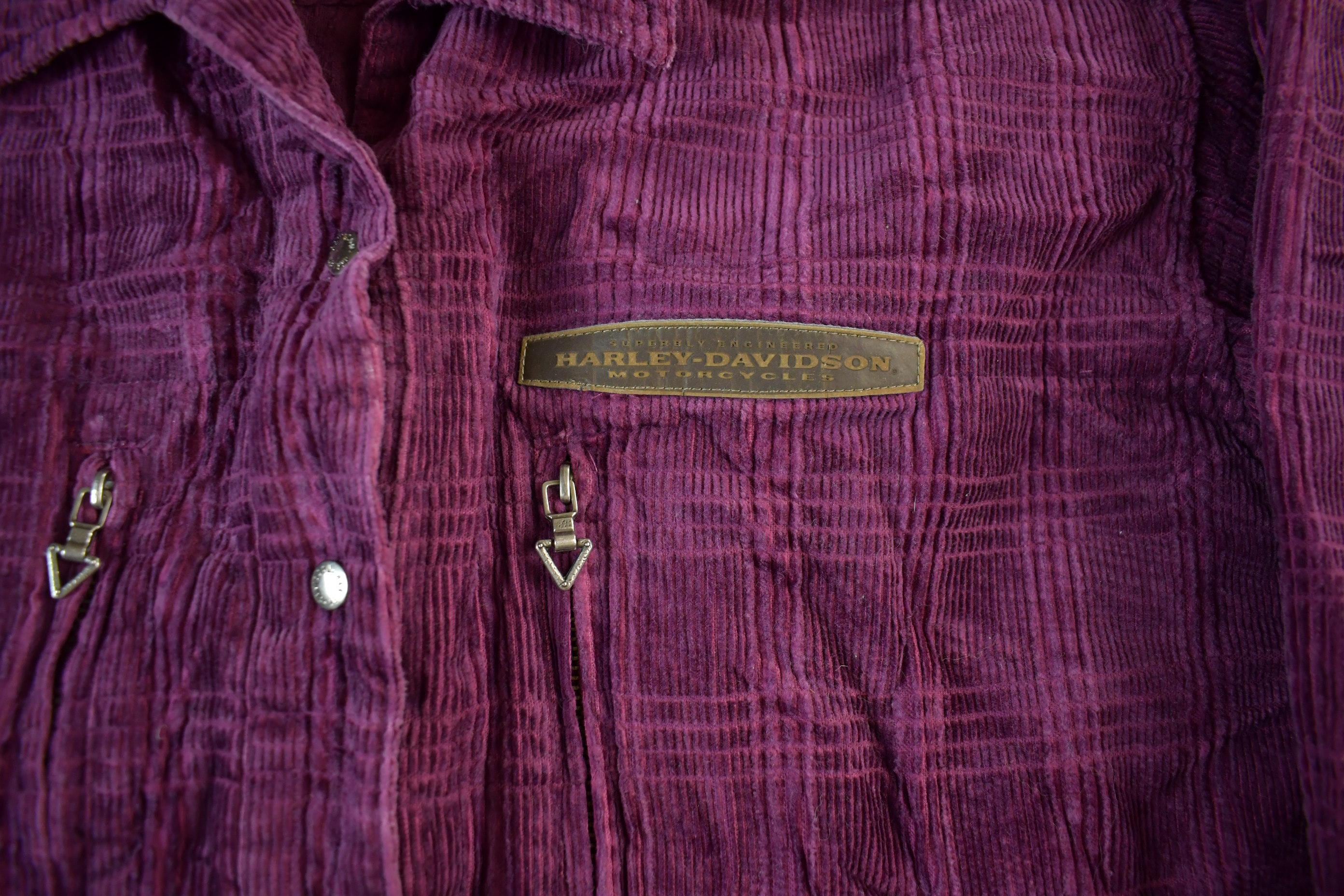 Vintage 2000s Harley Davidson Corduroy Button Up Shirt