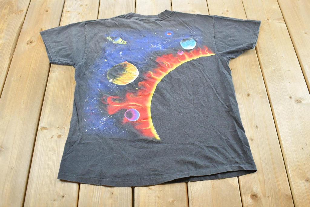 Vintage 1990 Harlequin Solar System Graphic T Shirt Mens