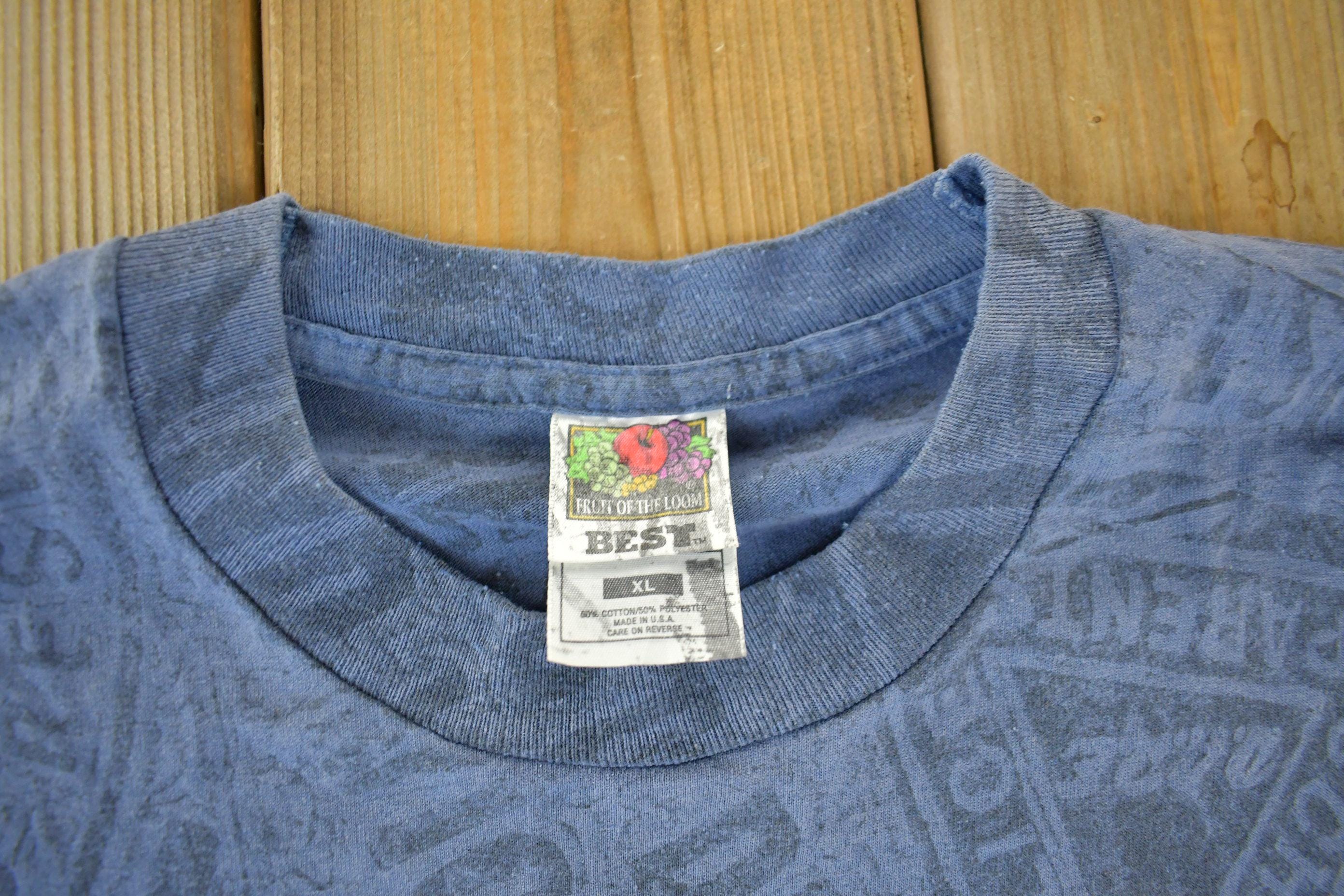 Vintage 1990s D.A.R.E All Over Print Graphic T-Shirt Men's XL