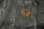 Vintage 90's Cavaricci Horse Graphic Leather Jacket Katamandu Airbrush