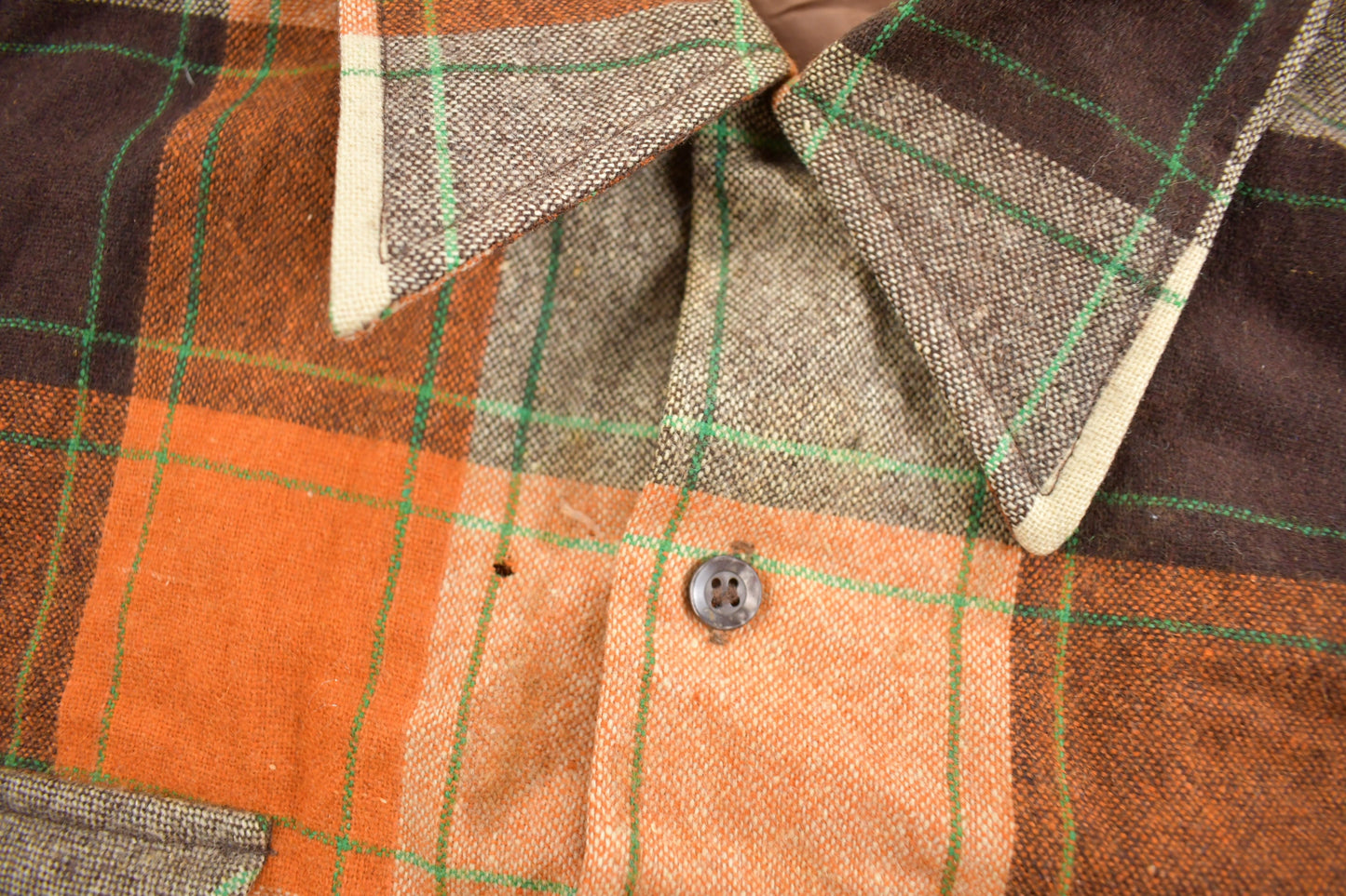 Vintage 1970s Montgomery Ward Button Up Flannel Sweater / Vintage Button Up / True Vintage / Earth Tones / Casual Shirt / Formal Shirt