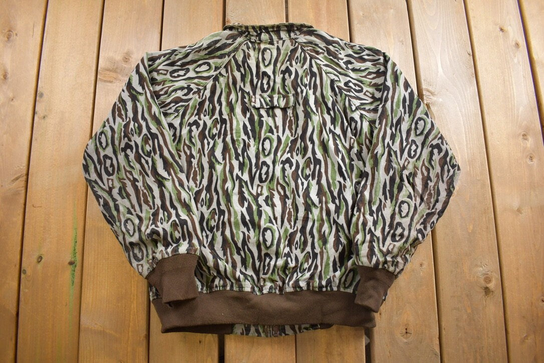 Vintage 1980s Woolrich Tree Bark Camo Jacket