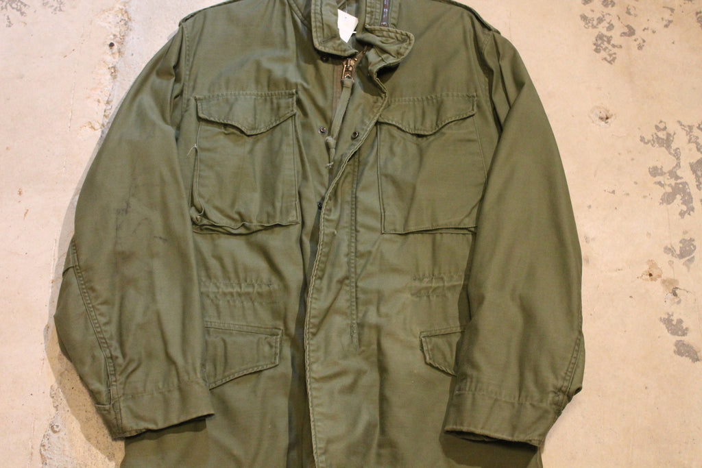 Vintage 2000 Military Button Up Jacket Army Green