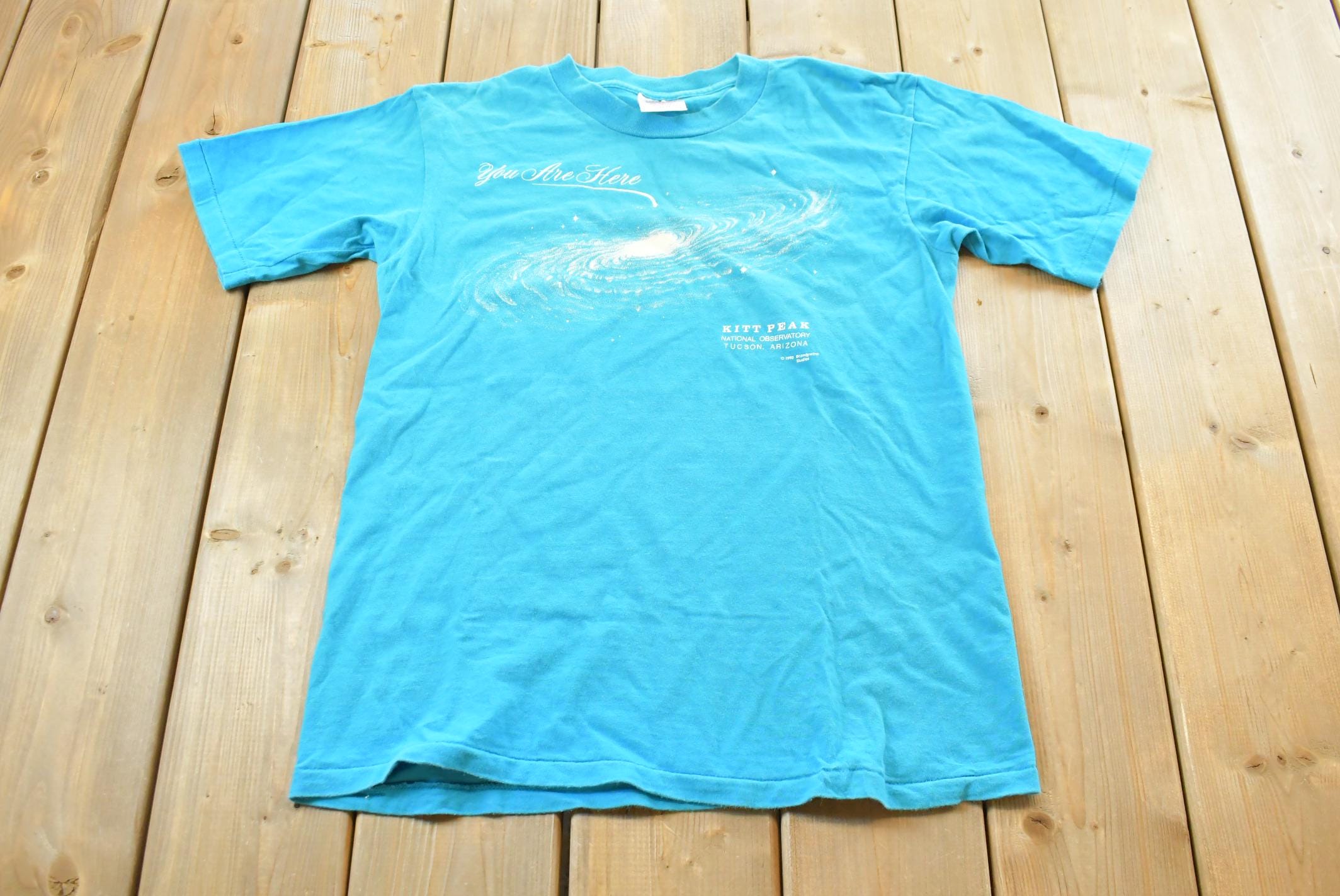 Vintage 1990s Observatory Milky Way Galaxy Space Astronomy T-Shirt Size M / Made in USA / Single Stitch / Tucson Arizona / 90s / 1990s