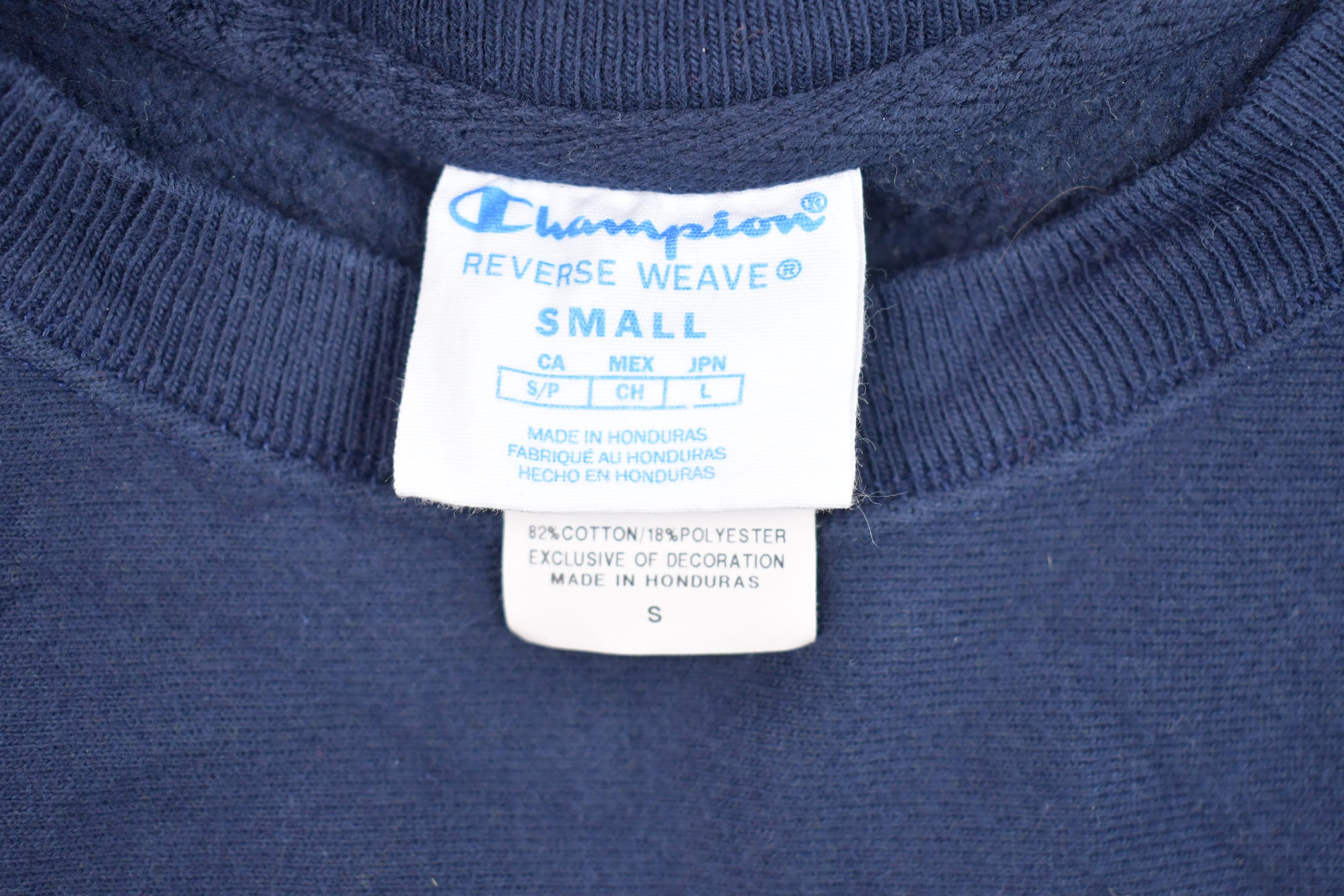Vintage 1990s Navy Blue Champion Reverse Weave Sweatshirt