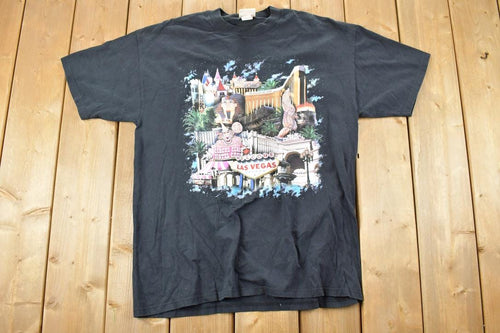 Vintage 1990s Las Vegas Souvenir T-Shirt / Streetwear / Made In USA / Vacation Tee / Travel T Shirt