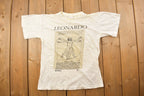 Vintage 1980s Leonardo Da Vinci Vitruvian Man Graphic T Shirt