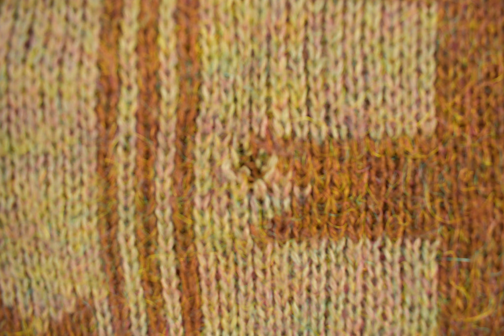 Vintage 1980s E State Knitted Pattern Crewneck Sweater