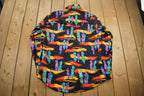 Vintage 1990s South Western Psychedelic Wrangler Cowboy Cut Button Up Shirt