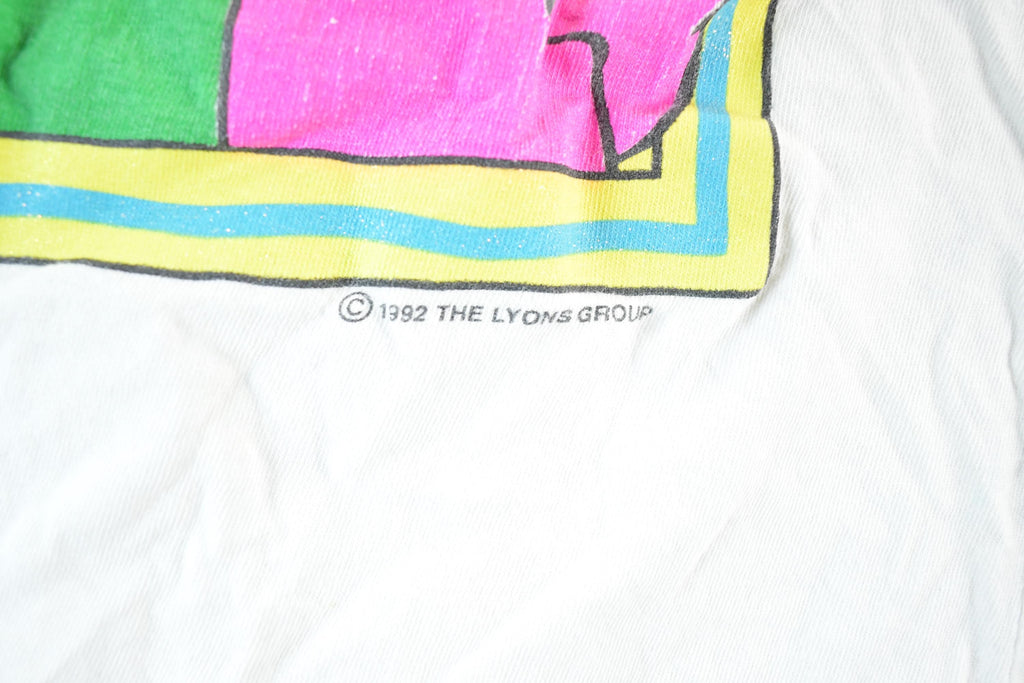 Vintage 1992 Barney And Baby Bop Souvenir Cartoon T-Shirt Youth XS