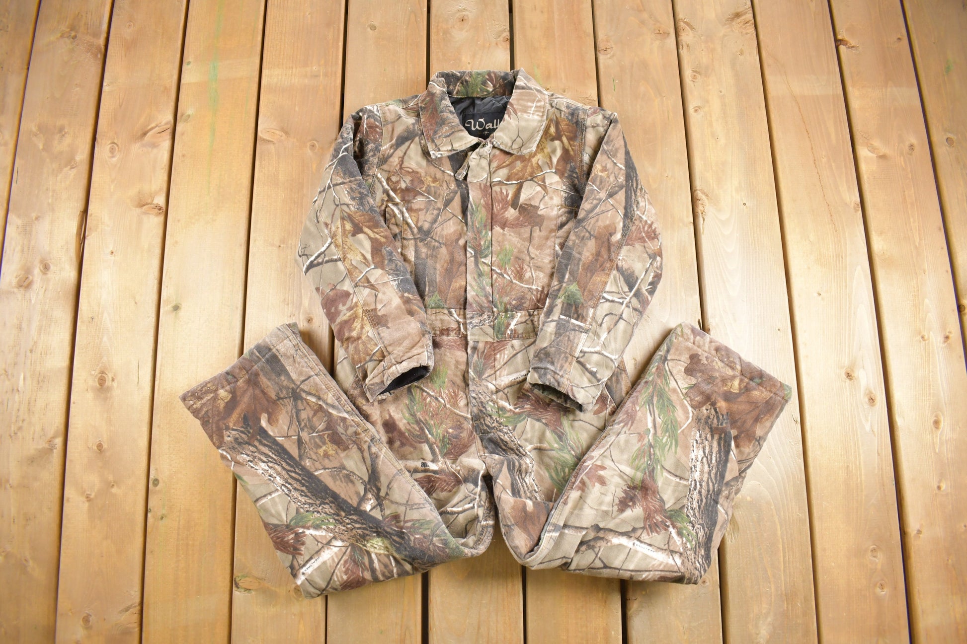 Vintage 1990s Walls Woodland Camo Jumpsuit Size Youth 10 Regular