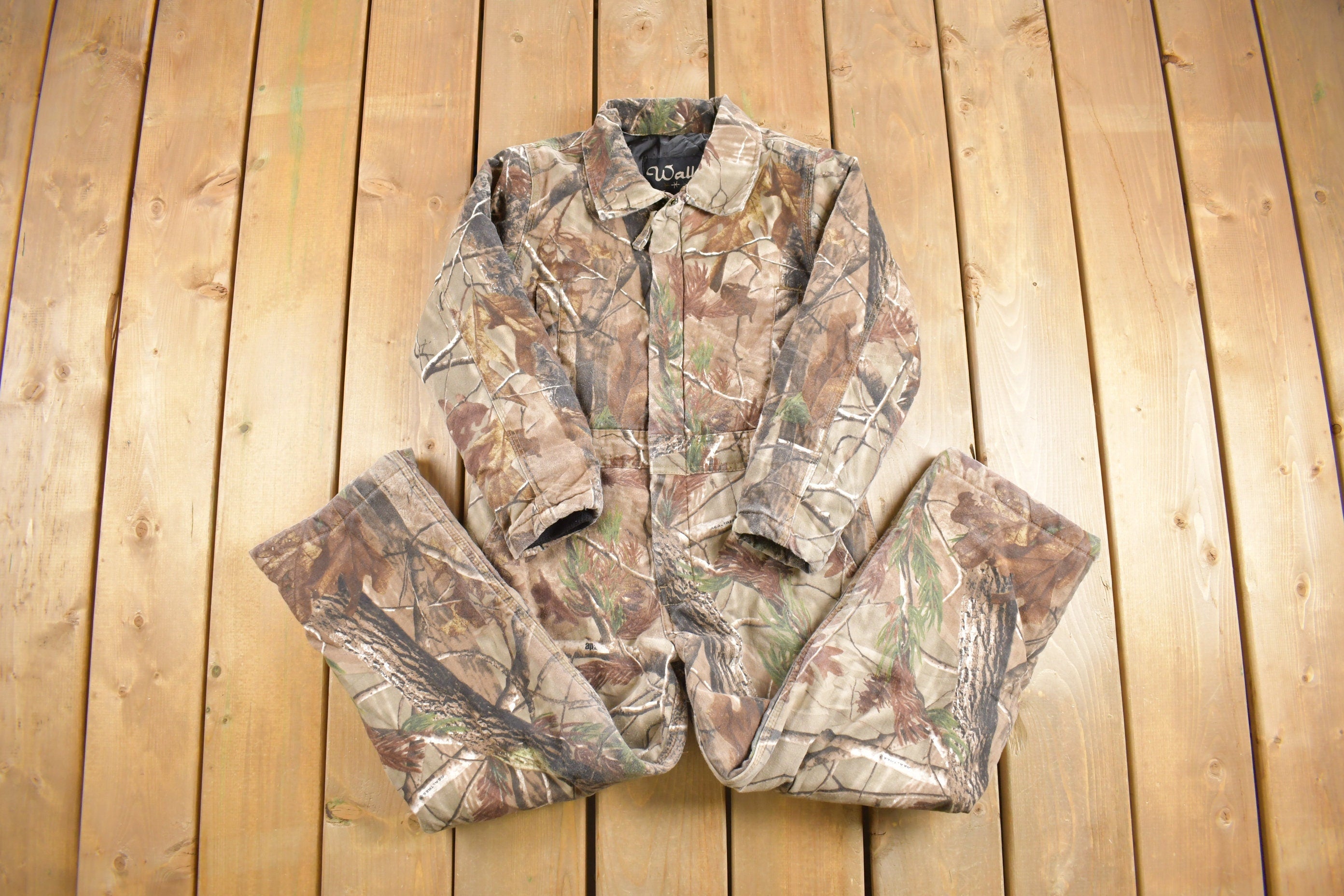 Vintage 1990s Walls Woodland Camo Jumpsuit Size Youth 10 Regular