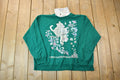 Vintage 1990s Flower Cat Turtleneck Sweater