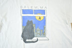 Vintage 1990s Salem MA Black Cat Souvenir T-Shirt Womens M