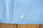 True Vintage 1960s Deadstock Miss Scotch English Short Sleeve Quarter Zip Knit Acrylic Sweater