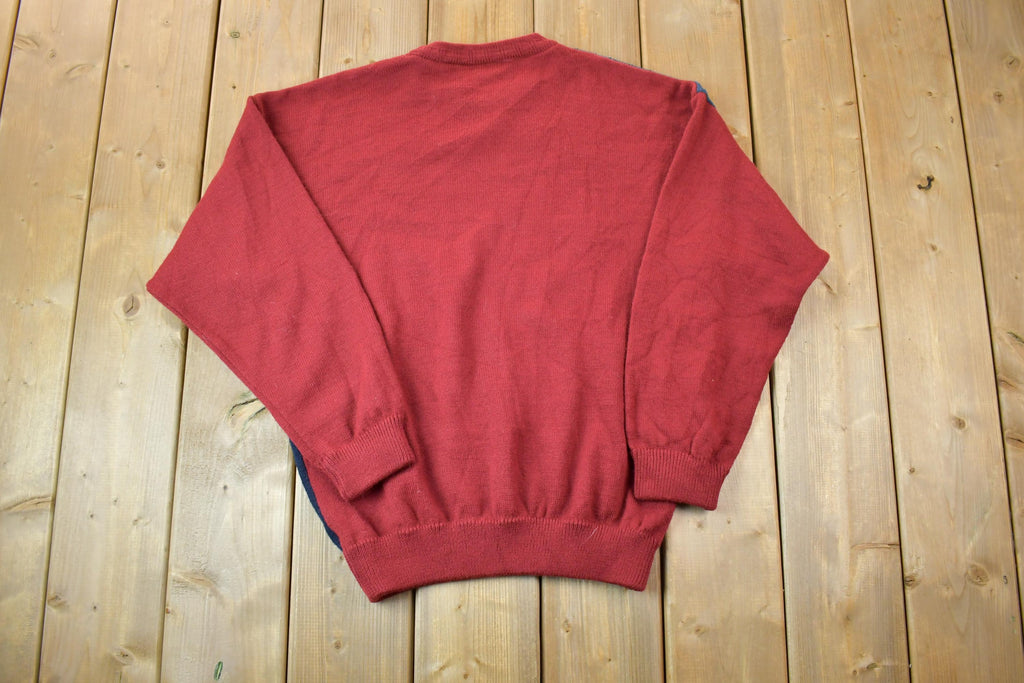 Vintage 1990s Kellerman Sweaters Knit Crewneck Sweater / 90s Crewneck / Made In USA / Preppy