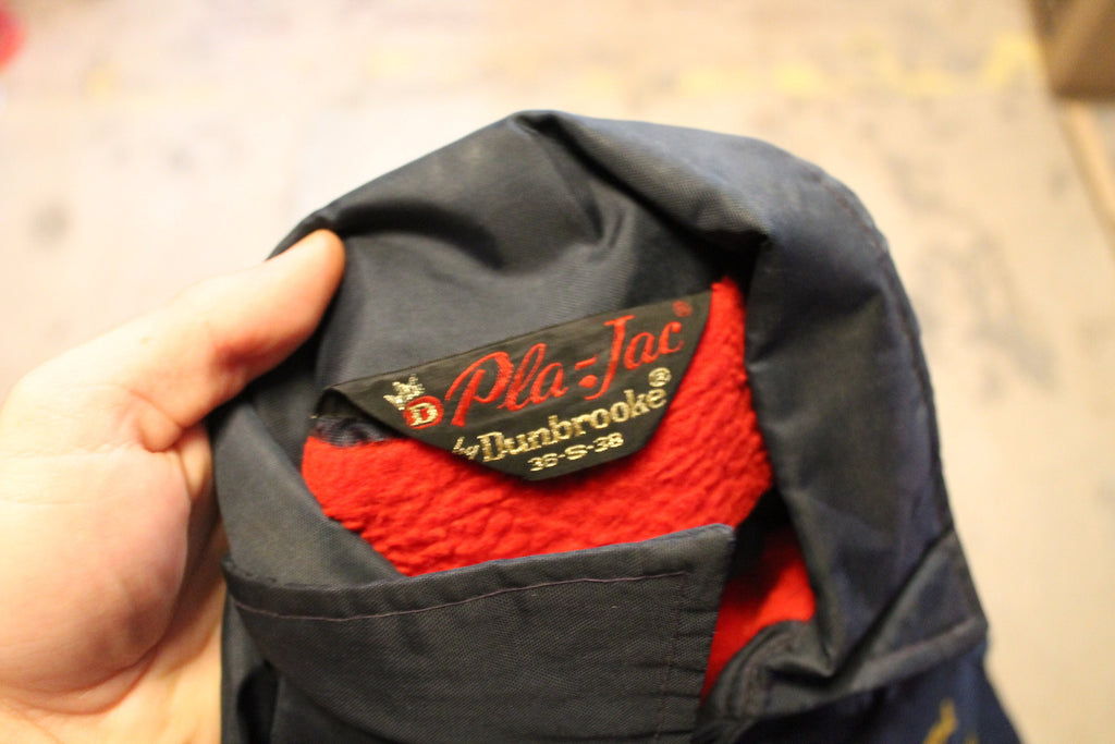 Vintage 1970s Webberville Cheerleaders Pla-Jac By Dunbrooke Fleece Lined Windbreaker