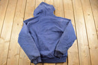 Vintage Distressed Carhartt Full Zip Thermal Lined Hoodie Sweatshirt