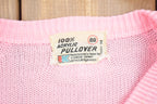 Vintage Pink Cable Knit Sweater