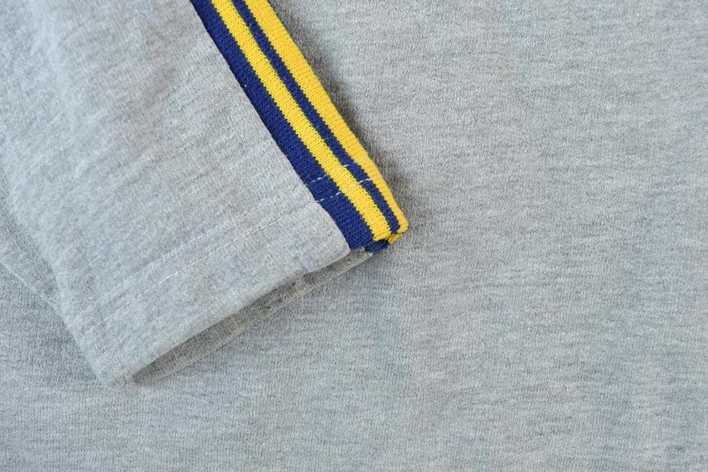 Vintage 1990s Michigan State University Basketball Collegiate Striped Sleeve Crew Neck