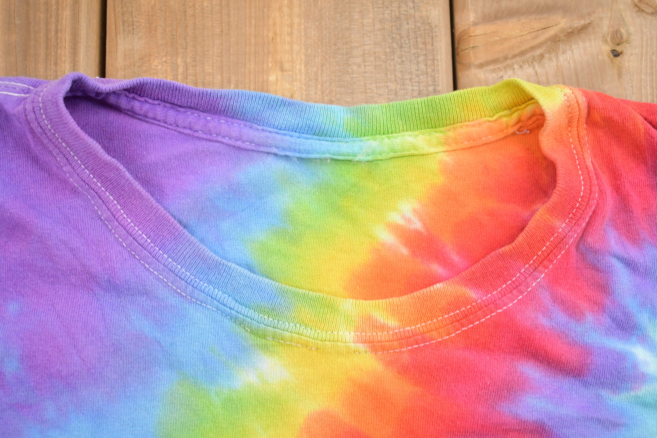 Vintage 1990s Guitar Tie Dye T-Shirt