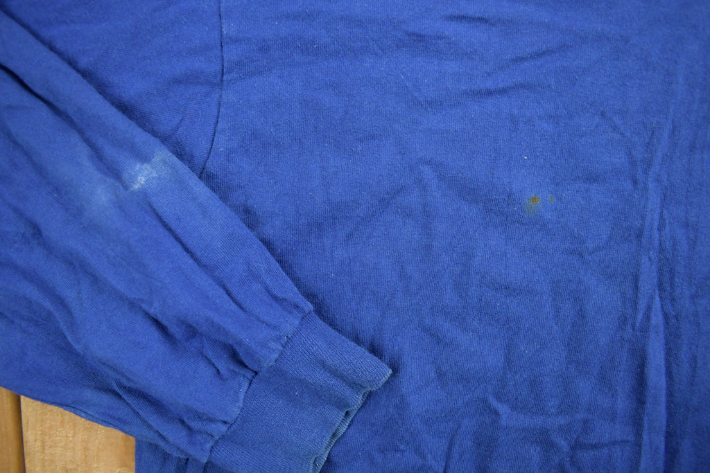 Vintage 1990s Blank Long Sleeve Mockneck T Shirt